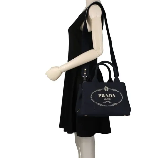 【2026】PRADA コットンキャンバス 2WAYトートバッグ 28*20*14cm 【2026】PRADA コットンキャンバス 2WAYトートバッグ 28*20*14cm