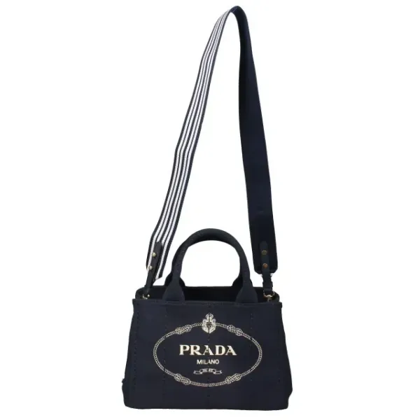 【2026】PRADA コットンキャンバス 2WAYトートバッグ 28*20*14cm 【2026】PRADA コットンキャンバス 2WAYトートバッグ 28*20*14cm