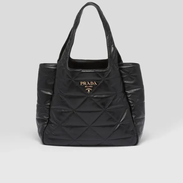【2026】★PRADA直営店★トップステッチ ラージ レザー トートバッグ 【2026】★PRADA直営店★トップステッチ ラージ レザー トートバッグ