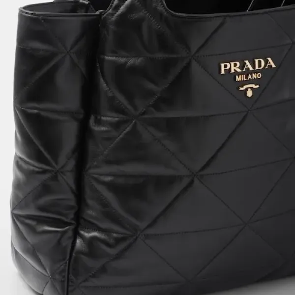 【2026】★PRADA直営店★トップステッチ ラージ レザー トートバッグ 【2026】★PRADA直営店★トップステッチ ラージ レザー トートバッグ