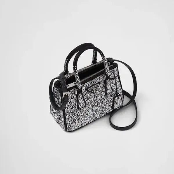 【2026】★PRADA直営店★ガレリア クリスタル サテン ミニバッグ 【2026】★PRADA直営店★ガレリア クリスタル サテン ミニバッグ