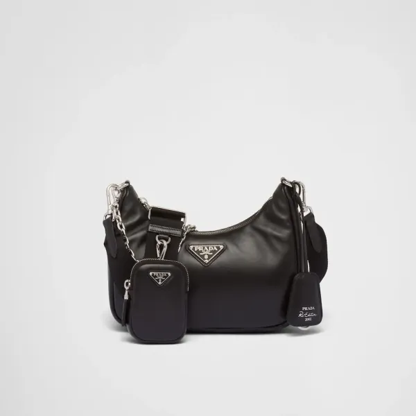 【2026】★PRADA直営店★RE-EDITION ナッパレザー ショルダーバッグ 22*18*6.5cm