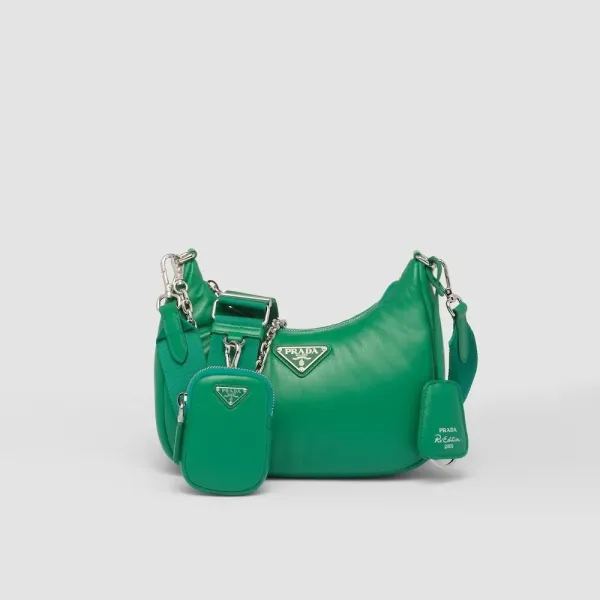 【2026】★PRADA直営店★RE-EDITION ナッパレザー ショルダーバッグ 22*18*6.5cm