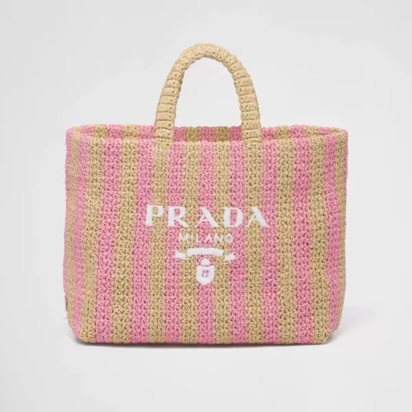 【2026】【PRADA】パリ限定！長澤まさみさん着用！夏らしいムードの大人気のラフィアトートバッグ！！
