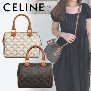 【2026】すぐ届く◆大人気【CELINE】スモールボストン　トリオンフ 19.5 X 14 X 7 CM