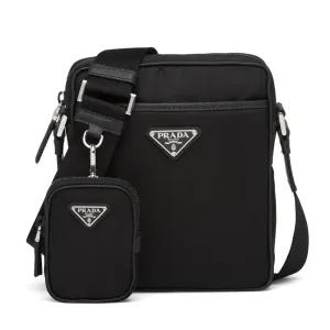 【2026】PRADA ☆ナイロンxサフィアーノレザー クロスボディバッグ 20*16*5cm 【2026】PRADA ☆ナイロンxサフィアーノレザー クロスボディバッグ 20*16*5cm