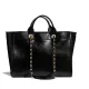 【2026】【CHANEL】シャネル☆ラージ トート カーフ 黒 CC ロゴ A66941