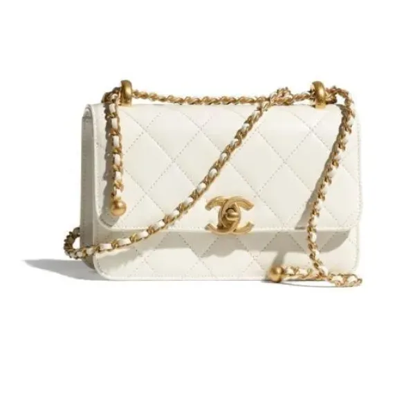 【2026】【CHANEL】ミニ フラップ バッグ ホワイト