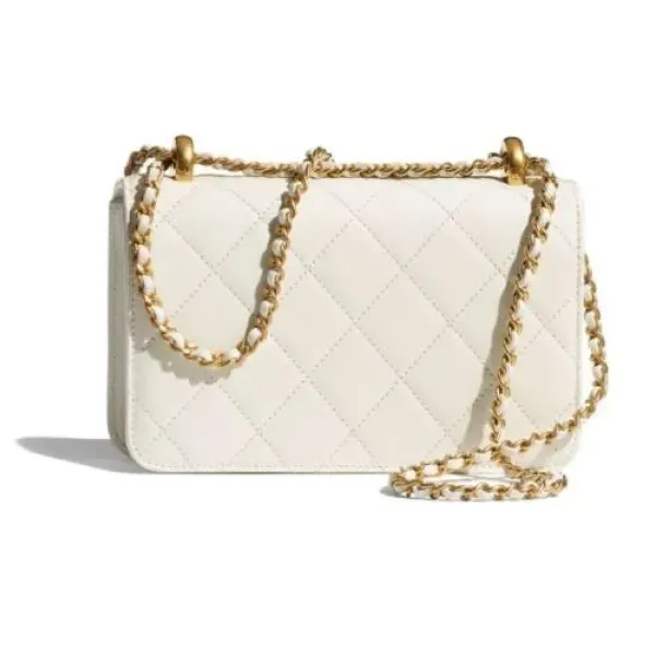 【2026】【CHANEL】ミニ フラップ バッグ ホワイト