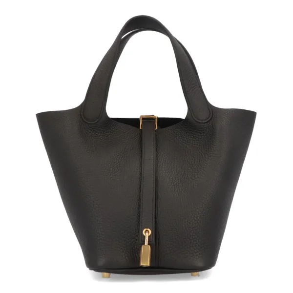【2026】HERMES エルメス ピコタン PM ブラック トリヨン 18*18*13cm 【2026】HERMES エルメス ピコタン PM ブラック トリヨン 18*18*13cm