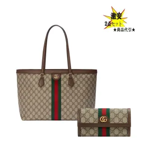 【2026】GUCCI(グッチ)GG ミディアム トートバッグ コンチネンタルウォレット 2点セット お得 38*28*14cm/19*10*3.5cm 【2026】GUCCI(グッチ)GG ミディアム トートバッグ コンチネンタルウォレット 2点セット お得 38*28*14cm/19*10*3.5cm