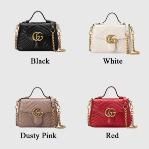 【2026】GUCCI GGマーモント ミニ トップハンドルバッグ 【2026】GUCCI GGマーモント ミニ トップハンドルバッグ