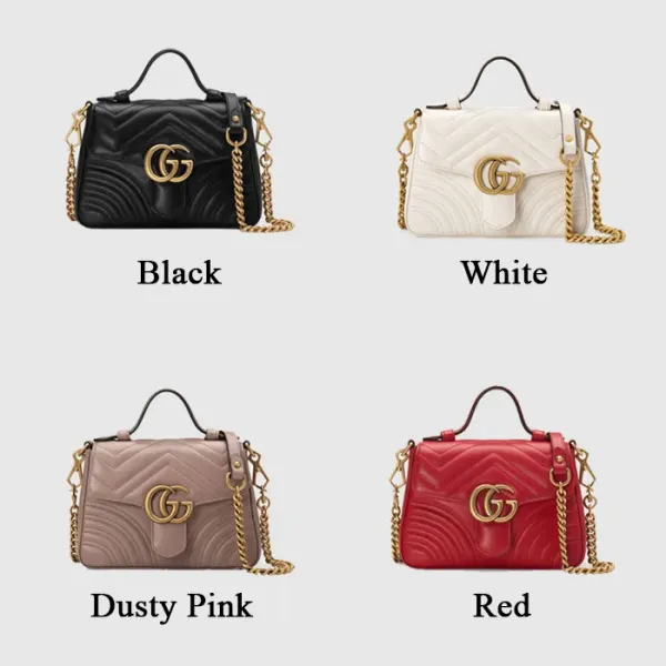 【2026】GUCCI GGマーモント ミニ トップハンドルバッグ
