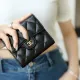 【2026】《シルエットとロゴが可愛い♪》CHANEL マトラッセ三つ折り財布 10*11.5*3cm