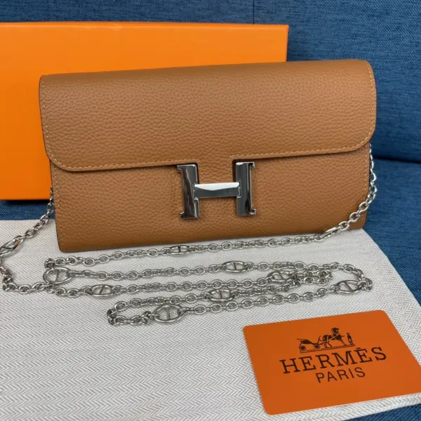 【2026】HERMÈS ショルダー & 長財布 9カラー 22X11CM