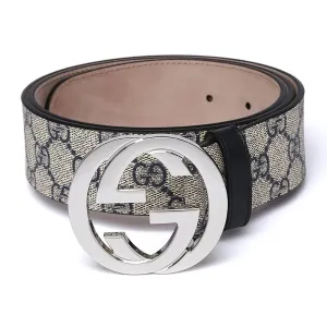 【2026】GUCCI ベルト メンズ GGスプリームキャンバス インターロッキングG バックル ベージュ×ブラウン 【2026】GUCCI ベルト メンズ GGスプリームキャンバス インターロッキングG バックル ベージュ×ブラウン
