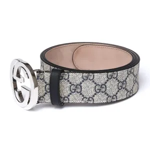 【2026】GUCCI ベルト メンズ GGスプリームキャンバス インターロッキングG バックル ベージュ×ブラウン 【2026】GUCCI ベルト メンズ GGスプリームキャンバス インターロッキングG バックル ベージュ×ブラウン