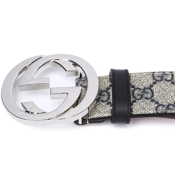 【2026】GUCCI ベルト メンズ GGスプリームキャンバス インターロッキングG バックル ベージュ×ブラウン 【2026】GUCCI ベルト メンズ GGスプリームキャンバス インターロッキングG バックル ベージュ×ブラウン