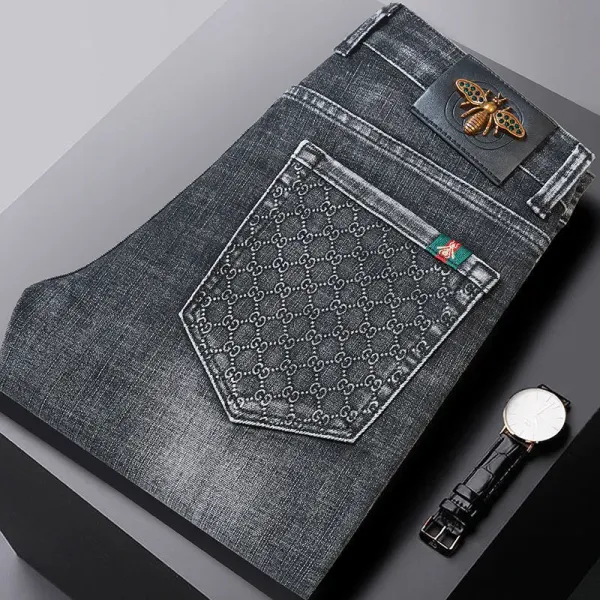 【2026】Gucci公式旗艦店 刺繍ロゴ 新作ジーンズ 【2026】Gucci公式旗艦店 刺繍ロゴ 新作ジーンズ