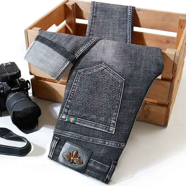 【2026】Gucci公式旗艦店 刺繍ロゴ 新作ジーンズ 【2026】Gucci公式旗艦店 刺繍ロゴ 新作ジーンズ