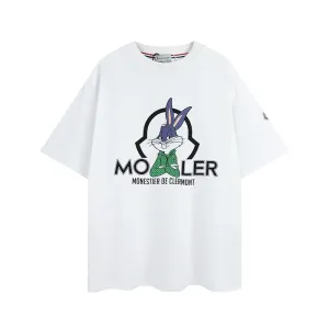 【2026】MONCLER モンクレール　　半袖シャツ　Tシャツ　シンプルの風格　かっこいい　白　黒　男女兼用