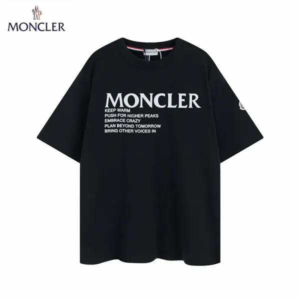 【2026】MONCLER モンクレール 半袖シャツ Tシャツ シンプルの風格 かっこいい 白 黒 男女兼用 【2026】MONCLER モンクレール 半袖シャツ Tシャツ シンプルの風格 かっこいい 白 黒 男女兼用