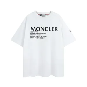 【2026】MONCLER モンクレール　　半袖シャツ　Tシャツ　シンプルの風格　かっこいい　白　黒　男女兼用