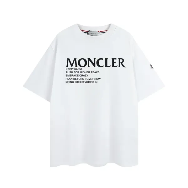 【2026】MONCLER モンクレール 半袖シャツ Tシャツ シンプルの風格 かっこいい 白 黒 男女兼用 【2026】MONCLER モンクレール 半袖シャツ Tシャツ シンプルの風格 かっこいい 白 黒 男女兼用