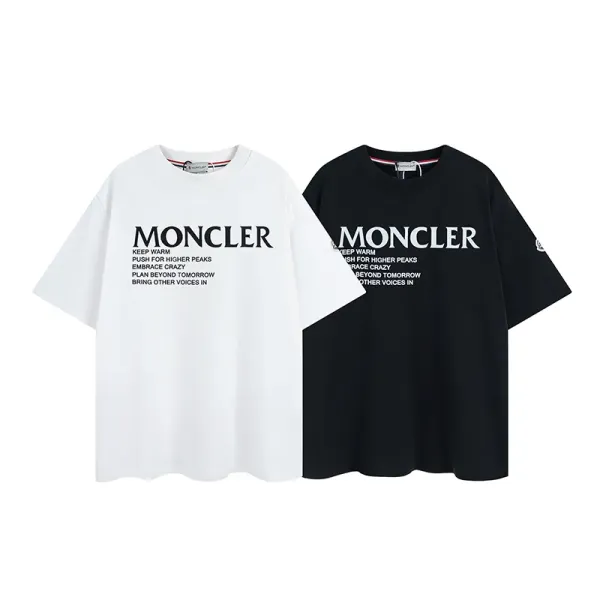 【2026】MONCLER モンクレール 半袖シャツ Tシャツ シンプルの風格 かっこいい 白 黒 男女兼用 【2026】MONCLER モンクレール 半袖シャツ Tシャツ シンプルの風格 かっこいい 白 黒 男女兼用