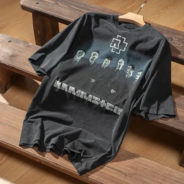 【2026】Balenciaga/バレンシアガ 21SSドイツ戦車楽隊フィギュア半袖Tシャツ 【2026】Balenciaga/バレンシアガ 21SSドイツ戦車楽隊フィギュア半袖Tシャツ