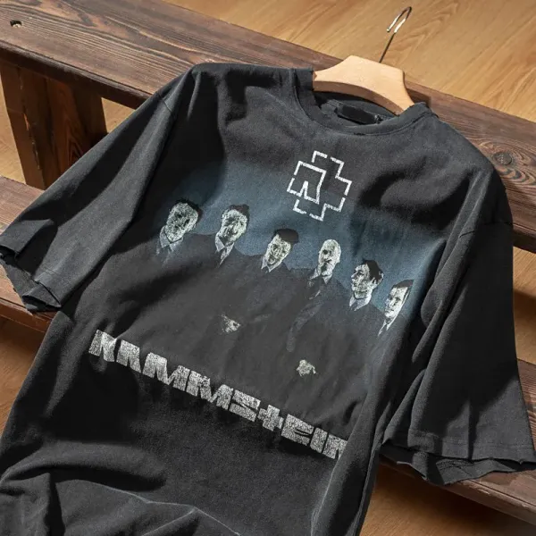 【2026】Balenciaga/バレンシアガ 21SSドイツ戦車楽隊フィギュア半袖Tシャツ 【2026】Balenciaga/バレンシアガ 21SSドイツ戦車楽隊フィギュア半袖Tシャツ