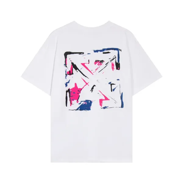 【2026】Off-White(オフホワイト) 半袖シャツ Tシャツ 落書き矢じり 油絵 100%純綿生地 快適 通気性が良い シンプルの風格 かっこいい 白 黒 男女兼用 【2026】Off-White(オフホワイト) 半袖シャツ Tシャツ 落書き矢じり 油絵 100%純綿生地 快適 通気性が良い シンプルの風格 かっこいい 白 黒 男女兼用