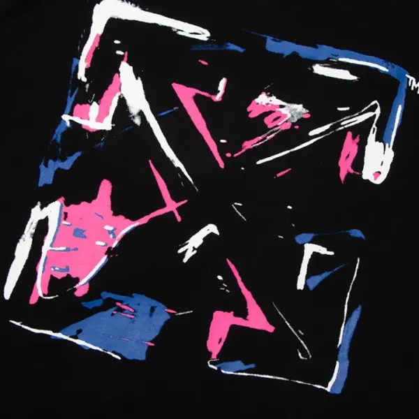 【2026】Off-White(オフホワイト) 半袖シャツ Tシャツ 落書き矢じり 油絵 100%純綿生地 快適 通気性が良い シンプルの風格 かっこいい 白 黒 男女兼用 【2026】Off-White(オフホワイト) 半袖シャツ Tシャツ 落書き矢じり 油絵 100%純綿生地 快適 通気性が良い シンプルの風格 かっこいい 白 黒 男女兼用