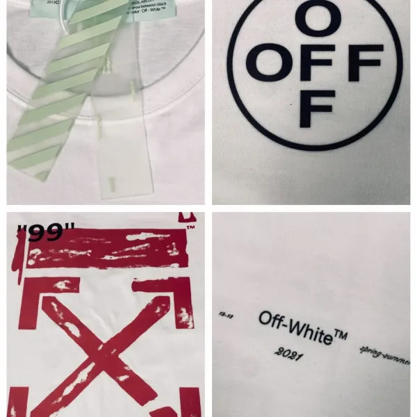 【2026】Off-White(オフホワイト)  　半袖シャツ　Tシャツ   プリント　100％純綿生地　快適　通気性が良い　シンプルの風格　かっこいい　白　男女兼用