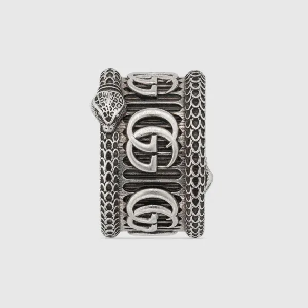 【2026】GUCCI ダブルGシルバーリング 【2026】GUCCI ダブルGシルバーリング