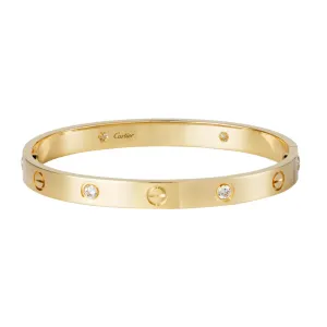 【2026】【Cartier】カルティエ LOVE BRACELET, 4 DIAMONDS ブレスレット、ダイヤモンド4個