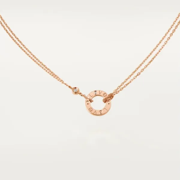 【2026】【Cartier】 LOVE ネックレス 18Kゴールド ダイヤモンド2個 【2026】【Cartier】 LOVE ネックレス 18Kゴールド ダイヤモンド2個