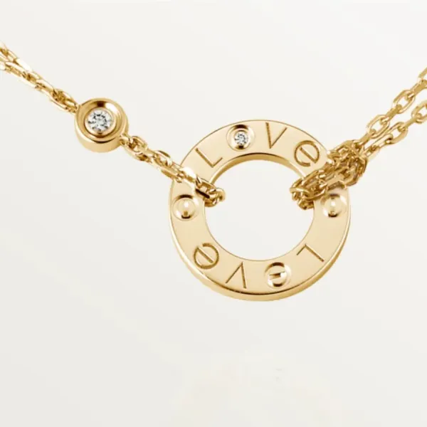 【2026】【Cartier】 LOVE ネックレス 18Kゴールド ダイヤモンド2個 【2026】【Cartier】 LOVE ネックレス 18Kゴールド ダイヤモンド2個