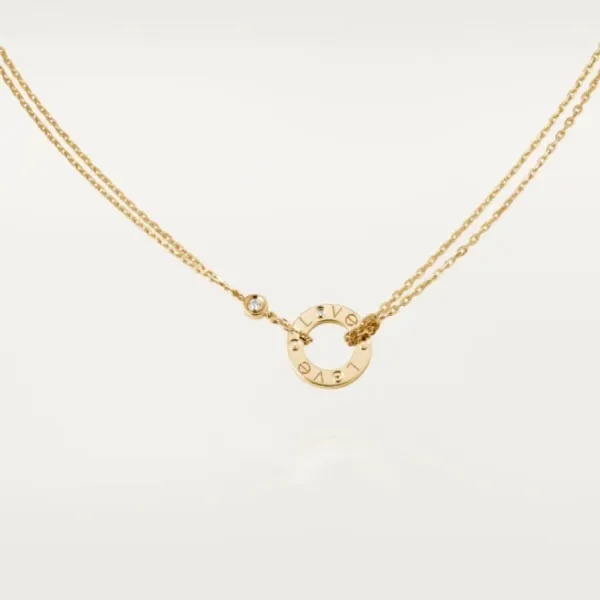 【2026】【Cartier】 LOVE ネックレス 18Kゴールド ダイヤモンド2個 【2026】【Cartier】 LOVE ネックレス 18Kゴールド ダイヤモンド2個