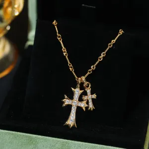 【2026】【Chrome Hearts】ネックレス、ダブルクロスネックレス高いファッションセンス 【2026】【Chrome Hearts】ネックレス、ダブルクロスネックレス高いファッションセンス