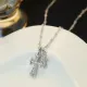 【2026】【Chrome Hearts】ネックレス、ダブルクロスネックレス高いファッションセンス