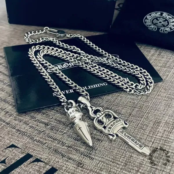 【2026】【Chrome Hearts】ネックレス、新しいネックレス万能シンプルファッションオーナメント 男女兼用