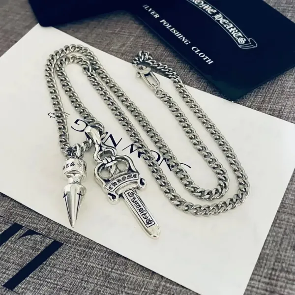 【2026】【Chrome Hearts】ネックレス、新しいネックレス万能シンプルファッションオーナメント 男女兼用