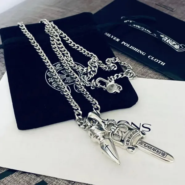 【2026】【Chrome Hearts】ネックレス、新しいネックレス万能シンプルファッションオーナメント 男女兼用