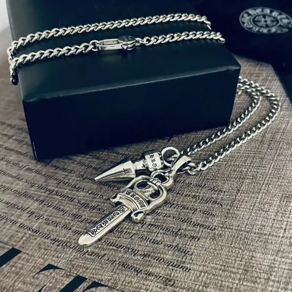 【2026】【Chrome Hearts】ネックレス、新しいネックレス万能シンプルファッションオーナメント 男女兼用