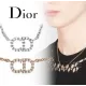【2026】Dior 直営店買付!新作 CDクリスタル ロゴ ネックレス 2色 【2026】Dior 直営店買付!新作 CDクリスタル ロゴ ネックレス 2色