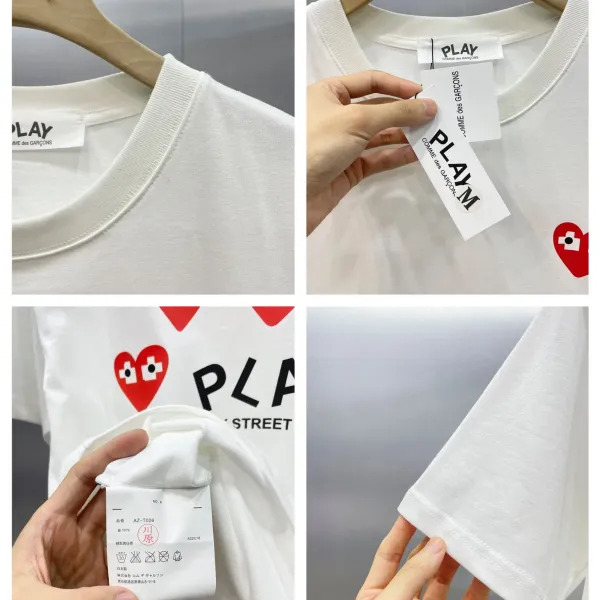 【COMME DES GARCONS PLAY 公式旗艦店】 コム デ ギャルソン プレイ   Tシャツご好評に付き再入荷 24628