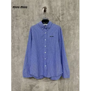 【Miumiu公式旗艦店】ミュウミュウ  シャツ ご好評に付き再入荷  250219