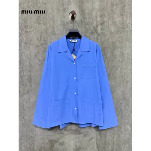 【Miumiu公式旗艦店】ミュウミュウ  シャツ ご好評に付き再入荷  250219