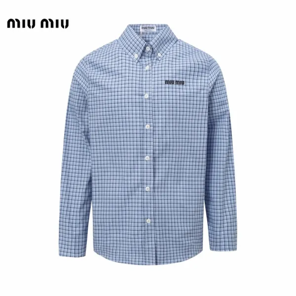 【Miumiu公式旗艦店】ミュウミュウ シャツ ご好評に付き再入荷 250219 【Miumiu公式旗艦店】ミュウミュウ シャツ ご好評に付き再入荷 250219